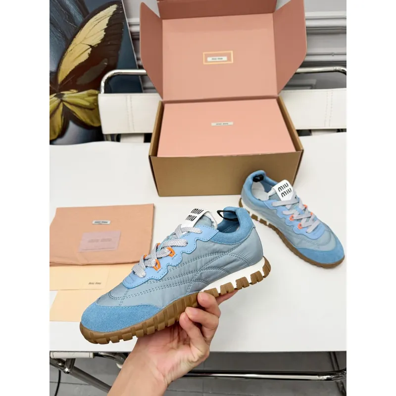 Miu Miu Womens Spring Summer Lightweight Training Shoes #A66063 Miu Miu Womens Spring Summer Lightweight Training Shoes #A66063