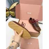 Miu Miu Womens Retro Calfskin Leather Ballet Flats #A66071 Miu Miu Womens Retro Calfskin Leather Ballet Flats #A66071