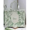 Dior Toile de Jouy Garden Embroidery Canvas Book Tote Bag #A65913