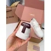 Miu Miu Womens Soft Leather Mary Jane Sneakers #A66067