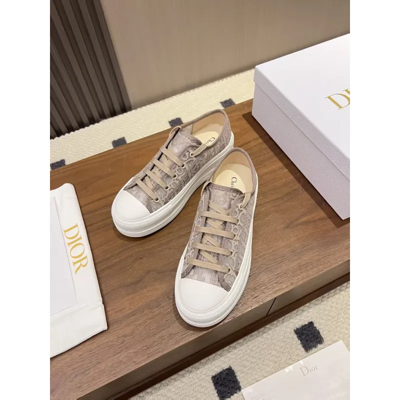 Dior Womens Oblique Embroidered Mesh Sneakers #A66052 Dior Womens Oblique Embroidered Mesh Sneakers #A66052