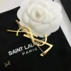 Saint Laurent YSL Logo Monogram Designer Brooch Pin #A65947 Saint Laurent YSL Logo Monogram Designer Brooch Pin #A65947
