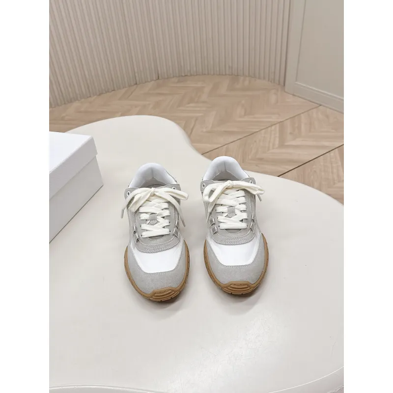 Dior Womens Early Spring Premium Suede and Leather Sneakers #A66046