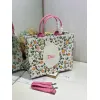 Dior Toile de Jouy Garden Embroidery Canvas Book Tote Bag #A65912