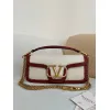 valentino MINI LOC Shearling & Leather Crossbody Bag 20×11×5cm #A65017
