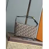 Dior Jett Vintage Oblique Jacquard Shoulder Bag Gold CD Buckle Mini Underarm Handbag #A65968