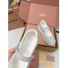Miu Miu Womens Soft Leather Mary Jane Sneakers #A66070