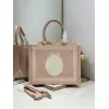 Dior Toile de Jouy Garden Embroidery Canvas Book Tote Bag #A65911 Dior Toile de Jouy Garden Embroidery Canvas Book Tote Bag #A65911