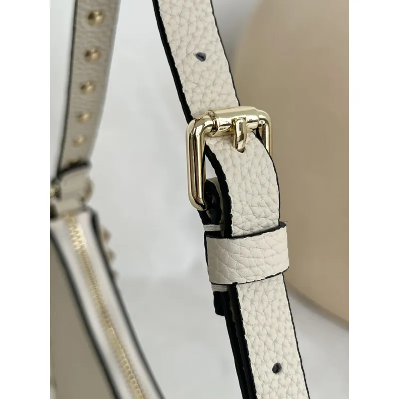 valentino Rockstud Grainy Leather Mini Hobo Shoulder Bag 20×12×4cm #A65018