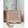 Dior Toile de Jouy Garden Embroidery Canvas Book Tote Bag #A65911 Dior Toile de Jouy Garden Embroidery Canvas Book Tote Bag #A65911
