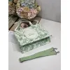 Dior Toile de Jouy Garden Embroidery Canvas Book Tote Bag #A65913