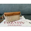 valentino Garavani VLogo Signature Wicker - Leather Crossbody Bags in Assorted Colors size:21×10×6cm #A53898 valentino Garavani VLogo Signature Wicker - Leather Crossbody Bags in Assorted Colors size:21×10×6cm #A53898