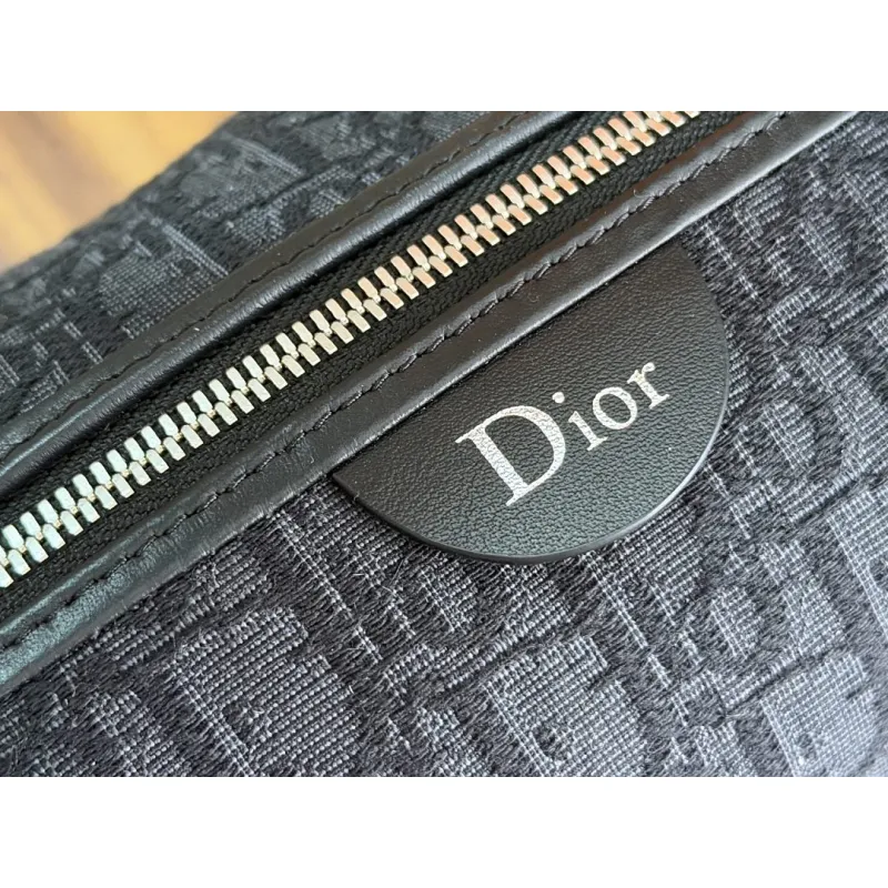 Dior Jett Oblique Jacquard Shoulder Bag CD Logo Adjustable Strap Mini Handbag #A65967 Dior Jett Oblique Jacquard Shoulder Bag CD Logo Adjustable Strap Mini Handbag #A65967