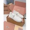 Miu Miu Womens Soft Leather Mary Jane Sneakers #A66069