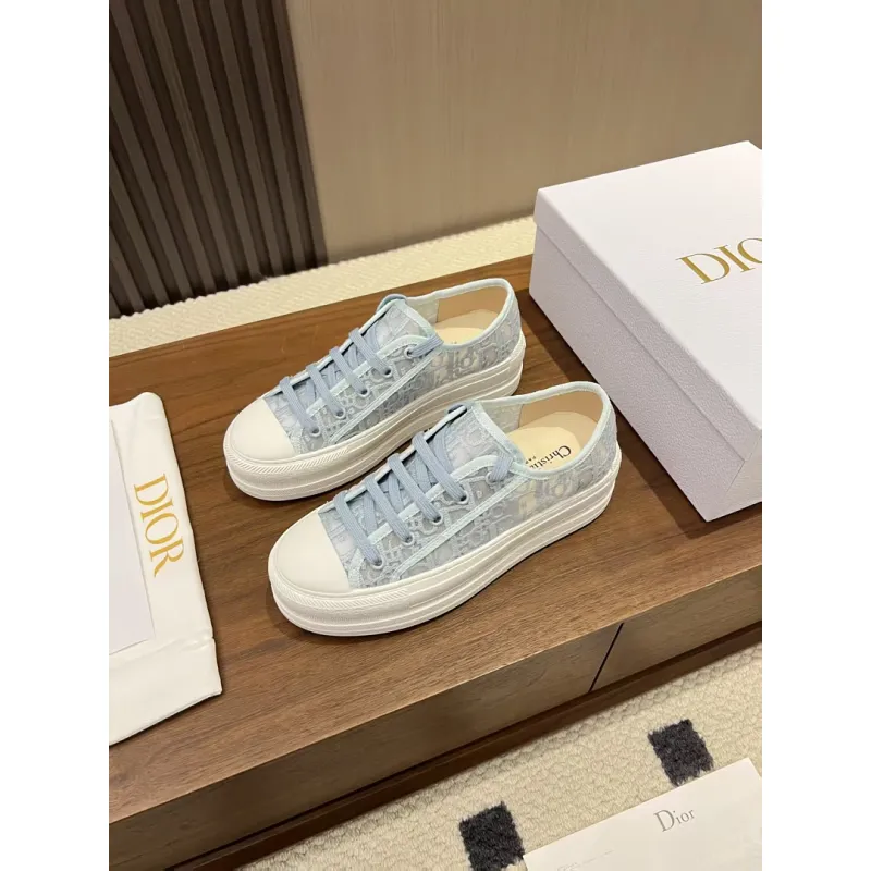 Dior Womens Oblique Embroidered Mesh Sneakers #A66051 Dior Womens Oblique Embroidered Mesh Sneakers #A66051