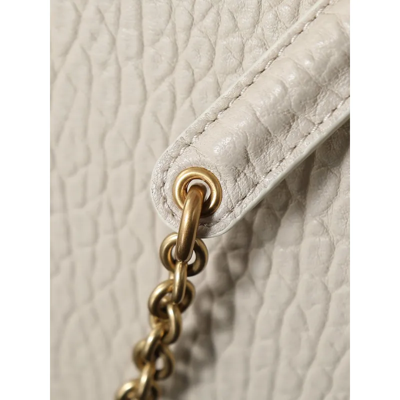 YSL 841702 LE Envelope Lambskin Chain Shoulder Crossbody Clutch Handbag #A65992