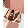 Miu Miu Womens Retro Calfskin Leather Ballet Flats #A66078 Miu Miu Womens Retro Calfskin Leather Ballet Flats #A66078