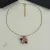 Saint Laurent Gold Cherry Pendant Necklace Designer Leaf Charm Women Jewelry #A65949
