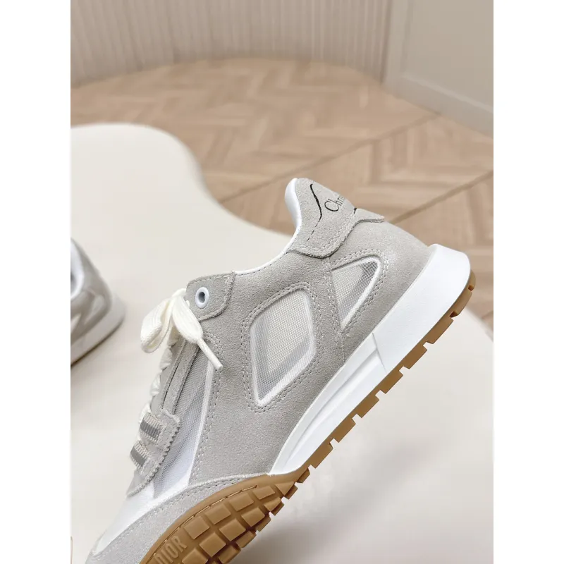 Dior Womens Early Spring Premium Suede and Leather Sneakers #A66046