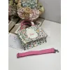 Dior Toile de Jouy Garden Embroidery Canvas Book Tote Bag #A65912