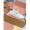 Miu Miu Womens Soft Leather Mary Jane Sneakers #A66066
