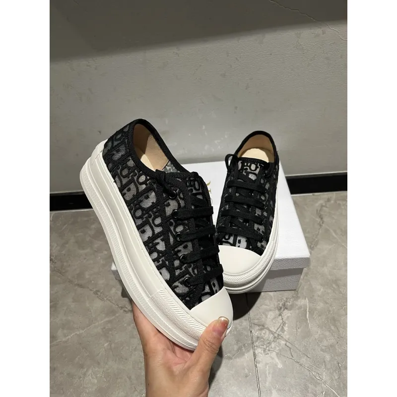 Dior Womens Oblique Embroidered Mesh Sneakers #A66050
