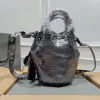 Balenciaga Bucket Bag Burgundy Leather Studded Edges A Bold Fashion Statement size:30×23×17cm #A54208