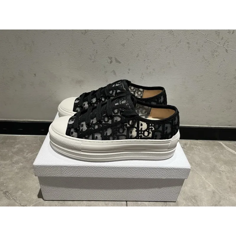 Dior Womens Oblique Embroidered Mesh Sneakers #A66050
