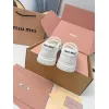 Miu Miu Womens Soft Leather Mary Jane Sneakers #A66069