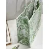 Dior Toile de Jouy Garden Embroidery Canvas Book Tote Bag #A65913