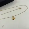 Saint Laurent Solid Heart Pendant Gold Thin Chain Choker Necklace Women Designer Jewelry #A65952 Saint Laurent Solid Heart Pendant Gold Thin Chain Choker Necklace Women Designer Jewelry #A65952