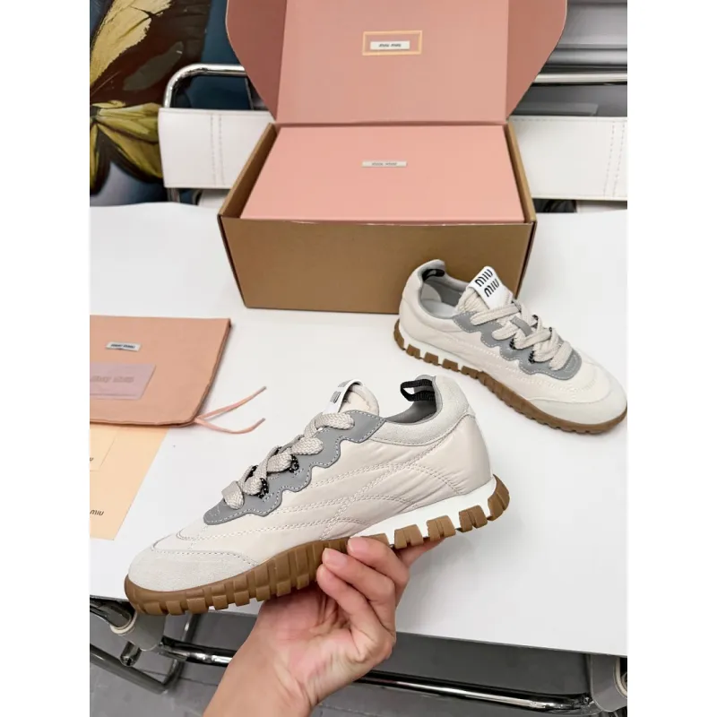 Miu Miu Womens Spring Summer Lightweight Training Shoes #A66062 Miu Miu Womens Spring Summer Lightweight Training Shoes #A66062