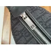 Dior Jett Oblique Jacquard Shoulder Bag CD Logo Adjustable Strap Mini Handbag #A65967 Dior Jett Oblique Jacquard Shoulder Bag CD Logo Adjustable Strap Mini Handbag #A65967