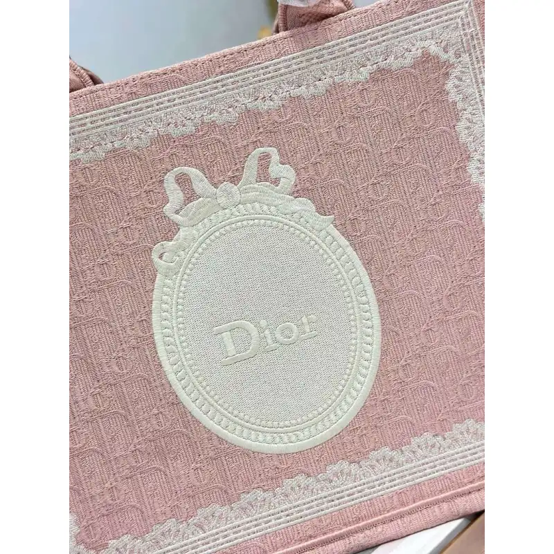 Dior Toile de Jouy Garden Embroidery Canvas Book Tote Bag #A65911 Dior Toile de Jouy Garden Embroidery Canvas Book Tote Bag #A65911