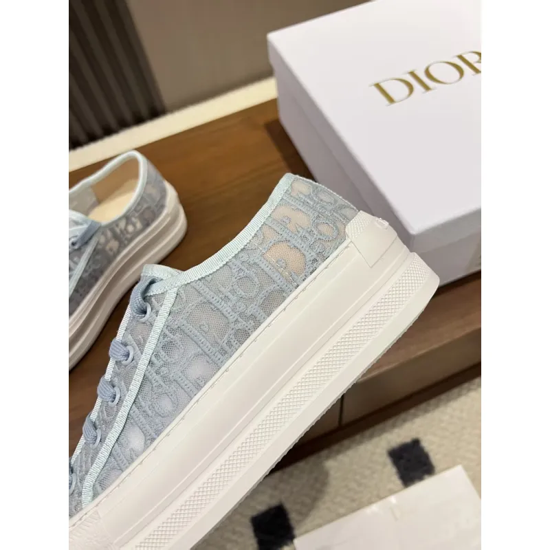 Dior Womens Oblique Embroidered Mesh Sneakers #A66051 Dior Womens Oblique Embroidered Mesh Sneakers #A66051