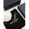 Saint Laurent YSL Logo Monogram Designer Brooch Pin #A65947 Saint Laurent YSL Logo Monogram Designer Brooch Pin #A65947