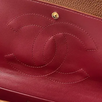 Chanel AS6231 Maxi Airport Classic Flap Bag Caviar Leather Gold CC Hardware Shoulder Handbag #A65956