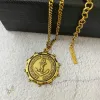 Saint Laurent Vintage Coin Pendant Necklace Anchor & Portrait Medallion Gold Silver Designer Jewelry #A65950 Saint Laurent Vintage Coin Pendant Necklace Anchor & Portrait Medallion Gold Silver Designer Jewelry #A65950