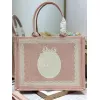 Dior Toile de Jouy Garden Embroidery Canvas Book Tote Bag #A65911 Dior Toile de Jouy Garden Embroidery Canvas Book Tote Bag #A65911