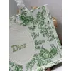 Dior Toile de Jouy Garden Embroidery Canvas Book Tote Bag #A65913