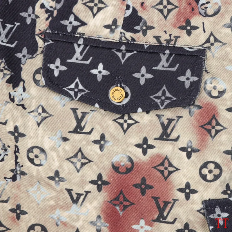 Louis Vuitton Bleach Effect Monogram Denim Pants #A52980