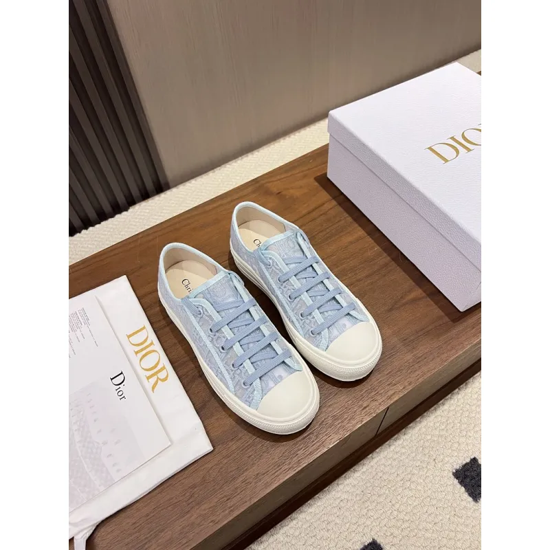Dior Womens Oblique Embroidered Mesh Sneakers #A66048 Dior Womens Oblique Embroidered Mesh Sneakers #A66048