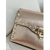 valentino Rockstud Metallic Leather Envelope Crossbody Bag 22.5×5×16cm #A65019
