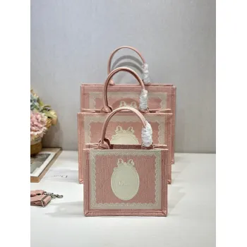 Dior Toile de Jouy Garden Embroidery Canvas Book Tote Bag #A65911