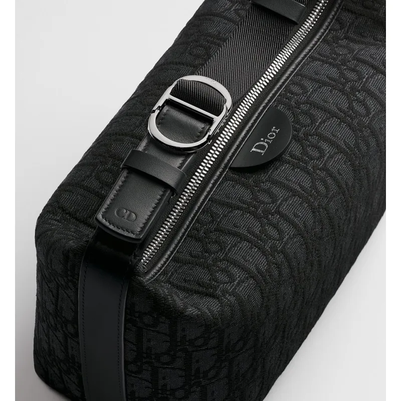Dior Jett Oblique Jacquard Shoulder Bag CD Logo Adjustable Strap Mini Handbag #A65967 Dior Jett Oblique Jacquard Shoulder Bag CD Logo Adjustable Strap Mini Handbag #A65967