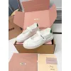 Miu Miu Womens Soft Leather Mary Jane Sneakers #A66065