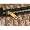 Dior Jett Vintage Oblique Jacquard Shoulder Bag Gold CD Buckle Mini Underarm Handbag #A65968