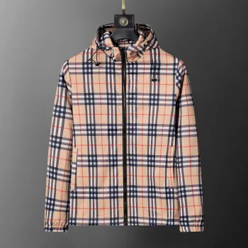 Burberry Mens Checkered Hooded Jacket #A54239