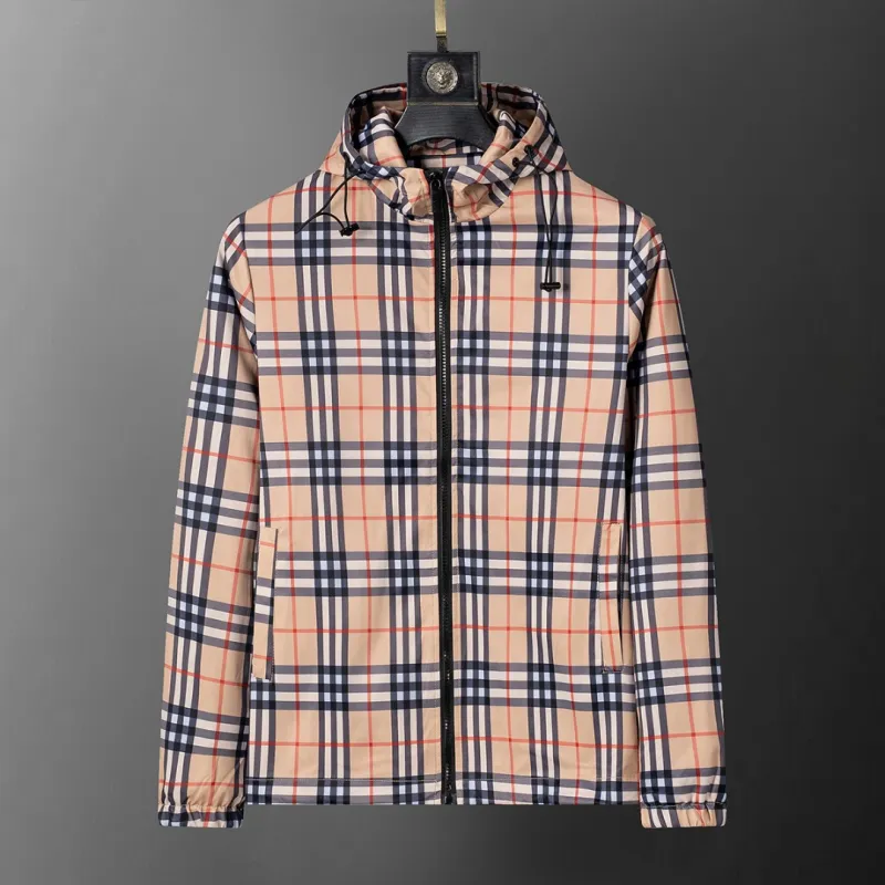 Burberry Mens Checkered Hooded Jacket #A54239