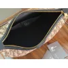 Dior Jett Vintage Oblique Jacquard Shoulder Bag Gold CD Buckle Mini Underarm Handbag #A65968